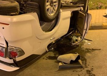 انقلاب سيارة ملاكى