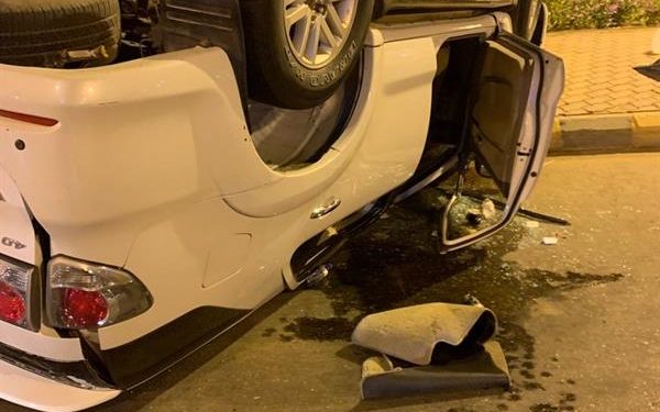 انقلاب سيارة ملاكى