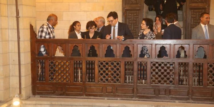 وزير الثقافة المصري يستقبل نظيرته الفرنسية بمتحف أم كلثوم بالمنيل