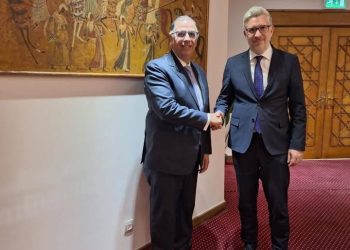 نائب وزير الخارجية يلتقي وزير الدولة للشئون الأوروبية والسياسية بوزارة الخارجية السلوفينية