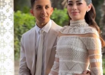 عقد قرأن ليلي زاهر وهشام جمال