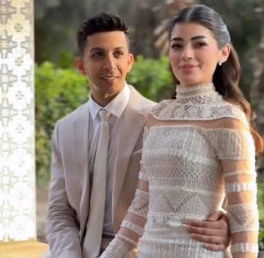 عقد قرأن ليلي زاهر وهشام جمال