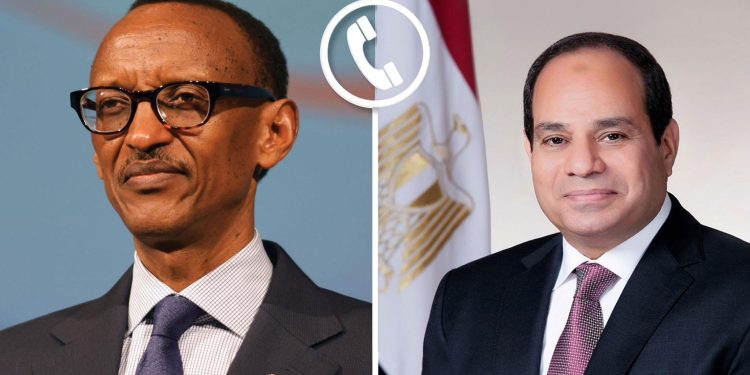 السيسي يجري اتصالاً هاتفياً مع رئيس جمهورية رواندا