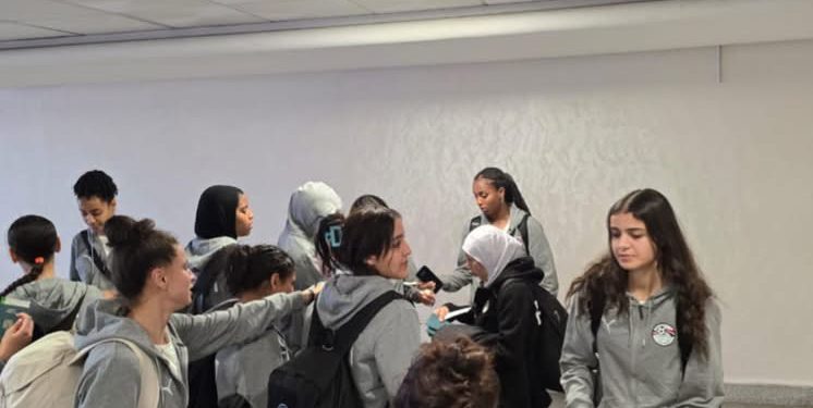 وصول بعثة المنتخب الوطنى لكرة الصالات النسائية إلى المغرب للمشاركة فى أمم أفريقيا