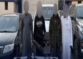 ضبط ٤ عناصر اجرامية لقيامهم بفرض إتاوات علي القائمين علي المواقع الانشائية