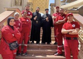 الهلال الأحمر المصري يشارك في تأمين احتفالات عيد القيامة بـ 50 كنيسة على مستوى الجمهورية