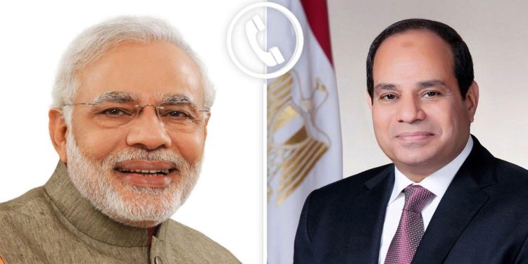 السيسي يجري اتصالاً هاتفيا برئيس الوزراء الهندي