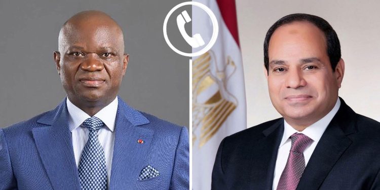 السيسي يجري اتصالاً هاتفيا بالرئيس الجابوني