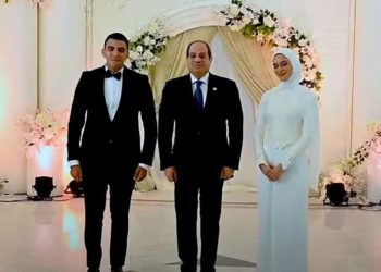 الرئيس السيسي يحضر عقد قران كريمة الشهيد عميد شرطة مالك مهران