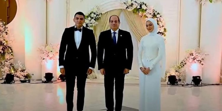 الرئيس السيسي يحضر عقد قران كريمة الشهيد عميد شرطة مالك مهران