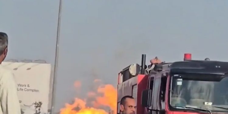 “انفجار ضخم” في خط غاز رئيسي بطريق الواحات… وإغلاق الطريق