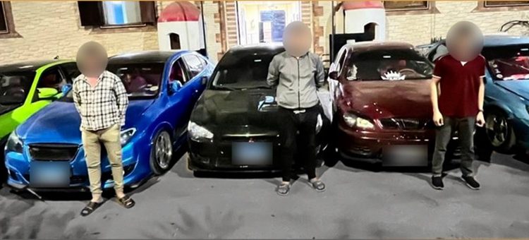 ضبط المتهمين بأداء حركات استعراضية بأسيوط