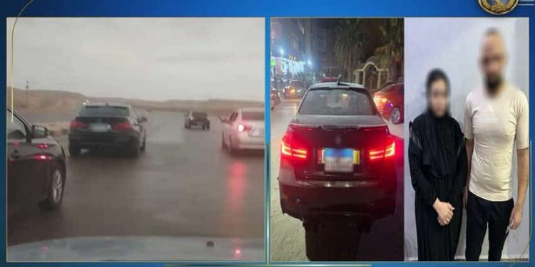 القبض علي قائد سيارة ملاكي بالتشاجر داخل السيارة بالجيزة