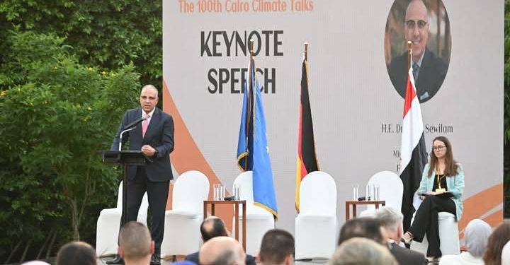 وزير الري يشارك في احتفالية مرور ١٤ عام على “محادثات القاهرة للمناخ بين مصر وألمانيا” والتى نظمتها السفارة الألمانية بالقاهرة