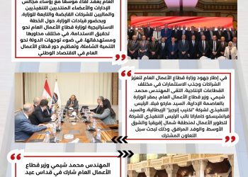 أبرز أنشطة وزارة قطاع الأعمال العام خلال شهر أبريل 2025