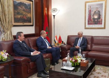 لقاء السفير المصري في الرباط مع رئيس مجلس النواب المغربي