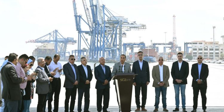 كلمة مدبولي عقب افتتاح مشروعات تطوير بميناء غرب بورسعيد