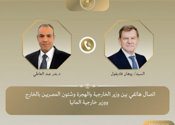 وزير الخارجية والهجرة يجرى اتصالاً هاتفياً مع وزير خارجية ألمانيا الجديد