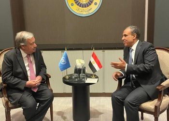 وزير الخارجية والهجرة يلتقي بالسكرتير العام للأمم المتحدة