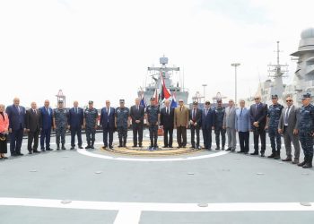 القوات البحرية تستقبل وفداً من أعضاء المحكمة الدستورية العليا