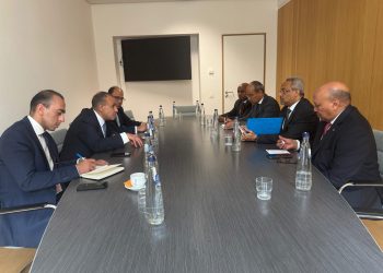 عبد العاطي  يلتقى مع وزير خارجية جيبوتى