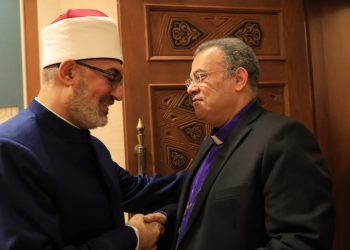 مفتي الجمهورية يستقبل رئيس الطائفة الإنجيلية والوفد المرافق له للتهنئة بمناسبة عيد الأضحى المبارك