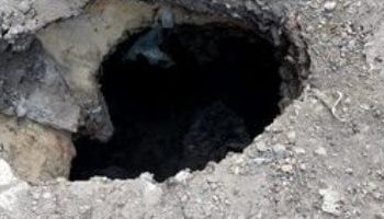 بحث أسباب الهبوط الأرضي بشارع 15 مايو في شبرا