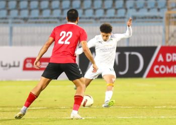 المصري يهزم حرس الحدود بهدف بامبو ويعزز صدارته بكأس عاصمة مصر