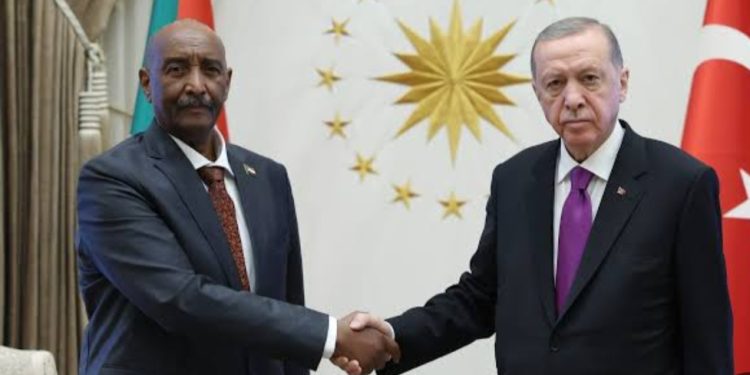 البرهان يبحث تعزيز التعاون ومستجدات الأزمة السودانية مع أردوغان